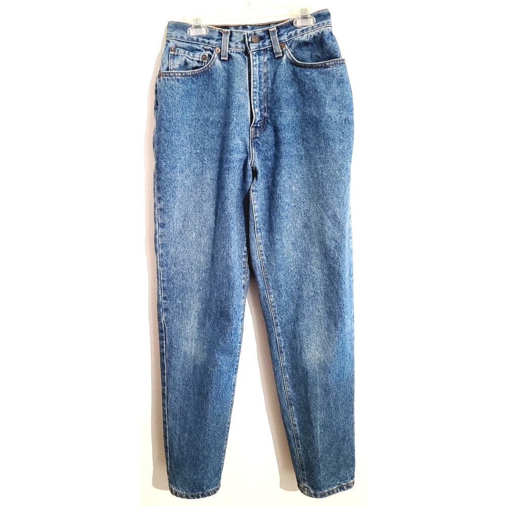 Vintage 80s Levi's Hi-Rise Medium Wash Cotton Jeans 544 16565-1206 25x30